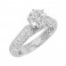 2.40 ct Gorgeous Ladies Round Cut Diamond Engagement Ring Pave Setting